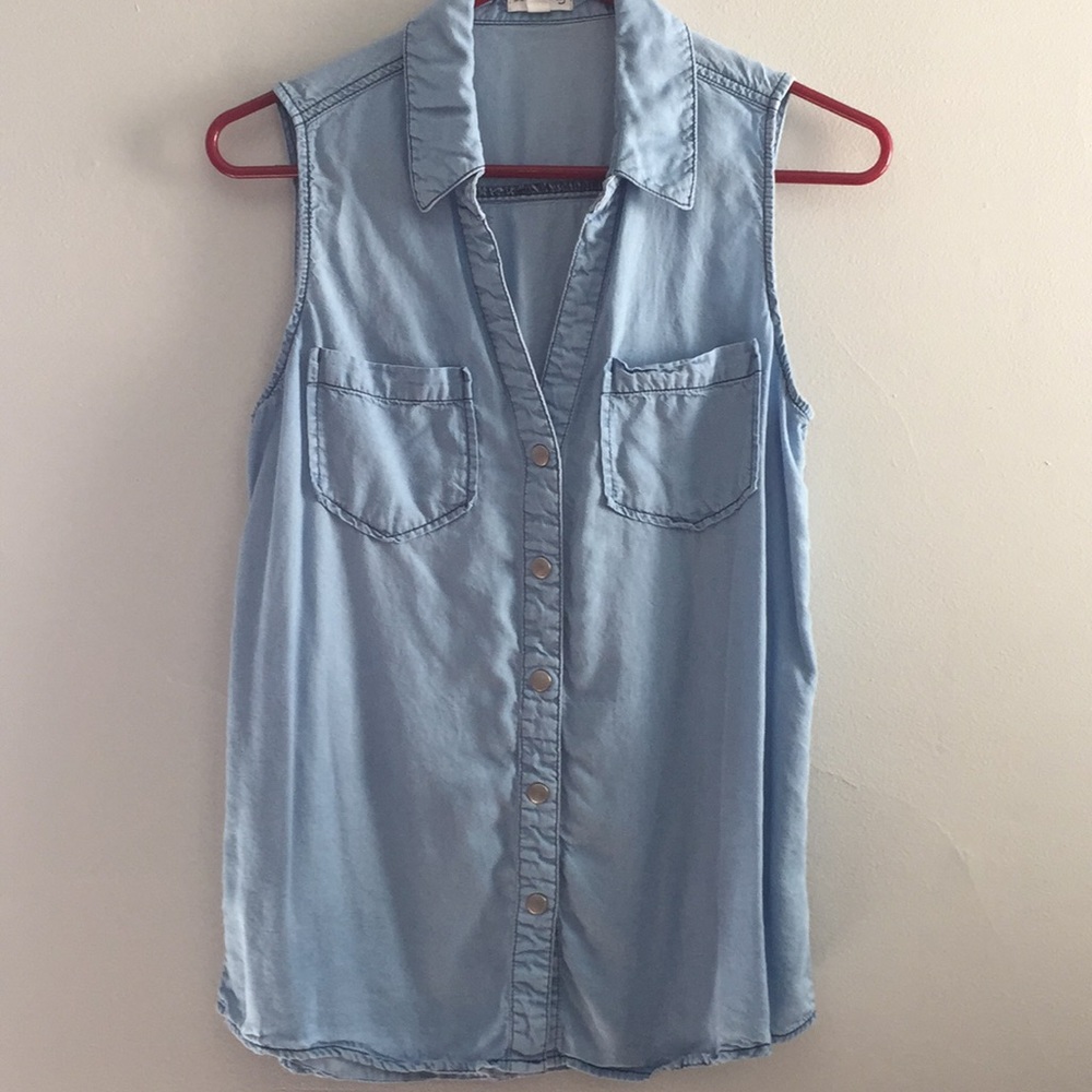 Maison Jules collared “jean” shirt